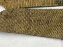 Charger l&#39;image dans la galerie, Original WW2 British Army 37 Pattern L Straps Pair - Wartime Dated
