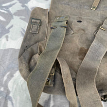 Load image into Gallery viewer, Original WW2 British Army / RAF 37 Pattern Small Pack &amp; L Strap Set
