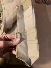 Load image into Gallery viewer, Original WW2 British Army Indian Made Soldiers Gas Mask Bag &amp; Strap - 1943 Dated
