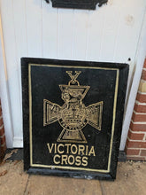 Load image into Gallery viewer, Wooden Sign - Victorian Cross - pub car park, man cave etc. Large wooden sign.
