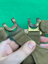 Load image into Gallery viewer, Original WW2 British Army 37 Pattern L Straps -  M.E.Co - 1943 Dated
