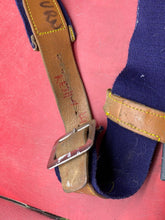 Load image into Gallery viewer, WW2 British Army Hussars Blue Canvas and Leather Belt with Fittings
