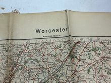 Lade das Bild in den Galerie-Viewer, Original WW2 German Army Map of England / Britain -  Worcester
