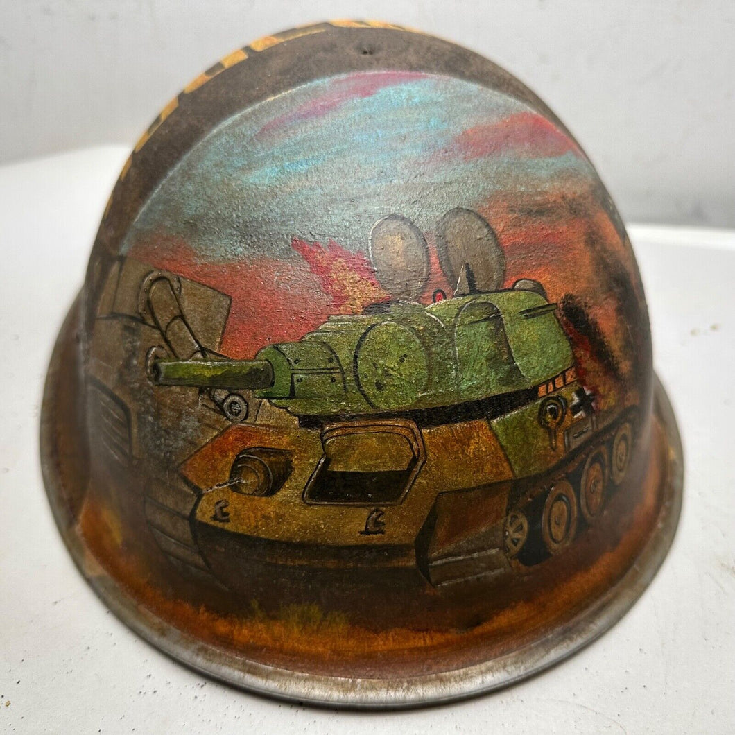 WW2 D-Day Commemorative Helmet - Original Mk3 British / Canadian Turtle Helmet
