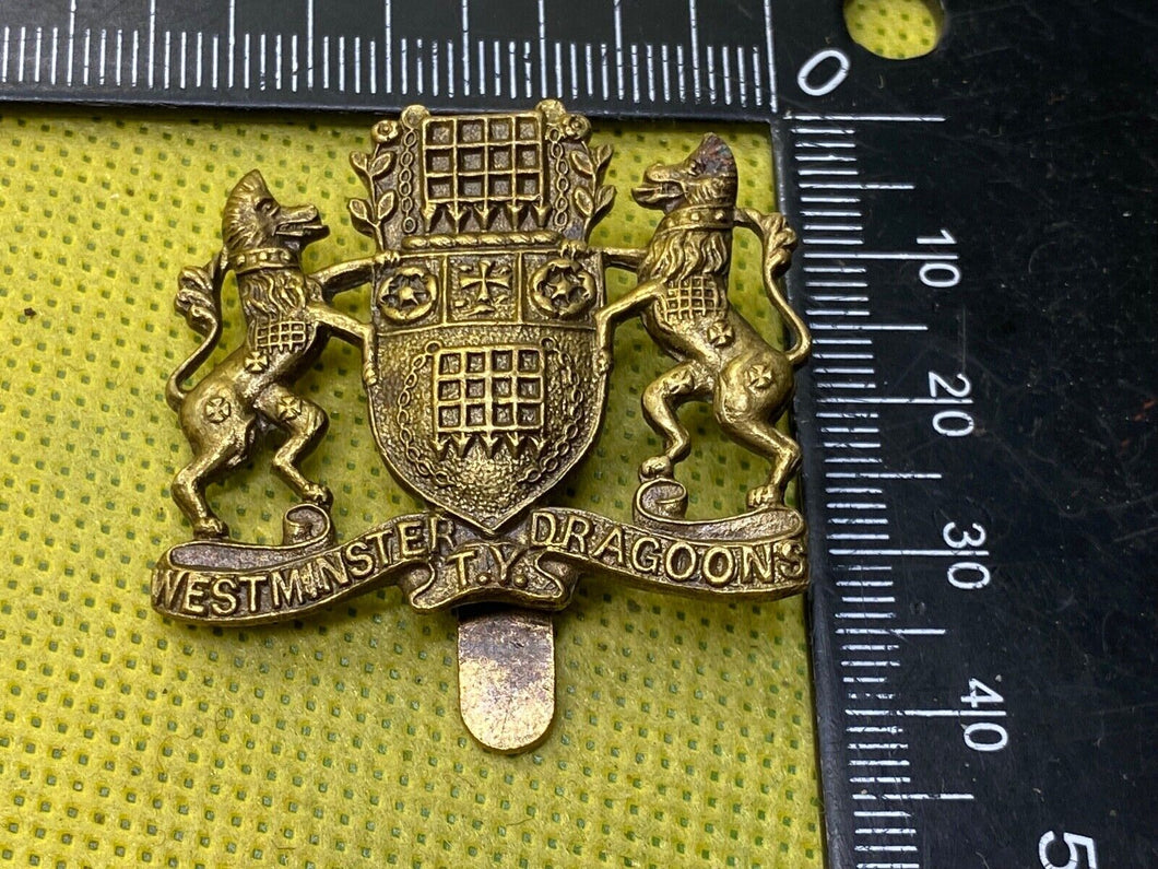 British Army - Westminster Dragoons Territorial Yeomanry Regiment Cap Badge