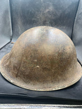 Load image into Gallery viewer, Original WW2 Canadian / British Army Mk3 High Rivet Turtle Helmet
