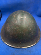 Load image into Gallery viewer, Original WW2 British Army / Canadian Army Mk3 Turtle Combat Helmet - Medic?
