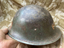 Load image into Gallery viewer, WW2 Mk3 High Rivet Turtle - British / Canadian Army Helmet - Nice Original
