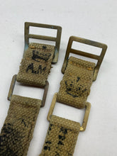 Load image into Gallery viewer, Original WW2 British Army 37 Pattern Brace Adaptors - AM Marked
