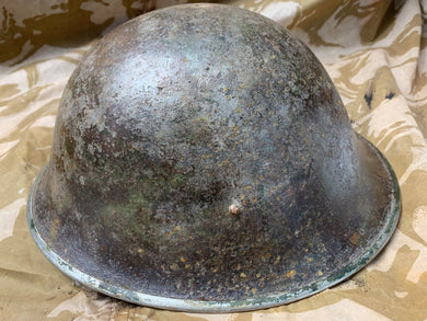 WW2 Mk3 High Rivet Turtle - British / Canadian Army Helmet - Good Original - The Militaria Shop