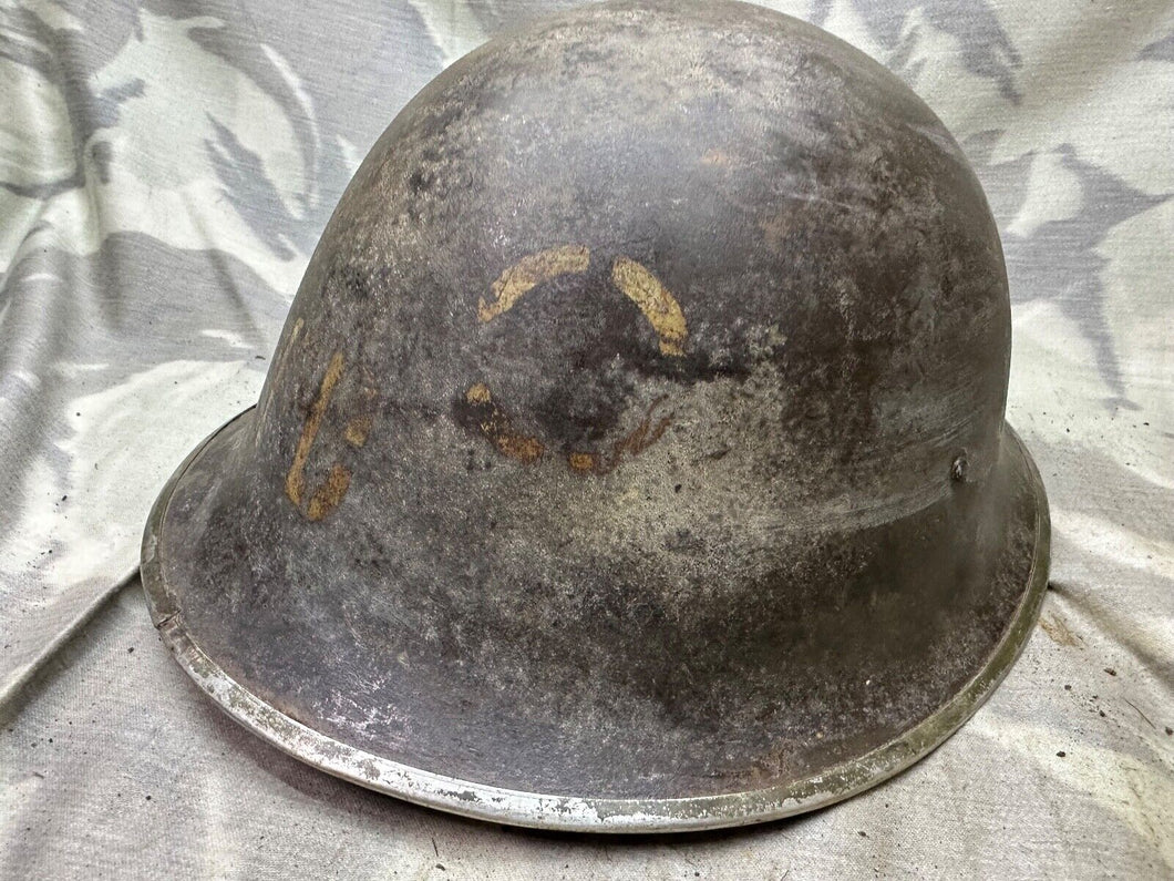 Original WW2 Canadian / British Army Mk3 High Rivet Turtle Helmet & Liner