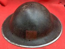 Load image into Gallery viewer, Original WW2 Combat Helmet - British / South African Army Mk2 Brodie Helmet
