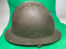 Charger l&#39;image dans la galerie, Original WW2 French Army M1926 Adrian Helmet - Divisional Paintwork - Complete
