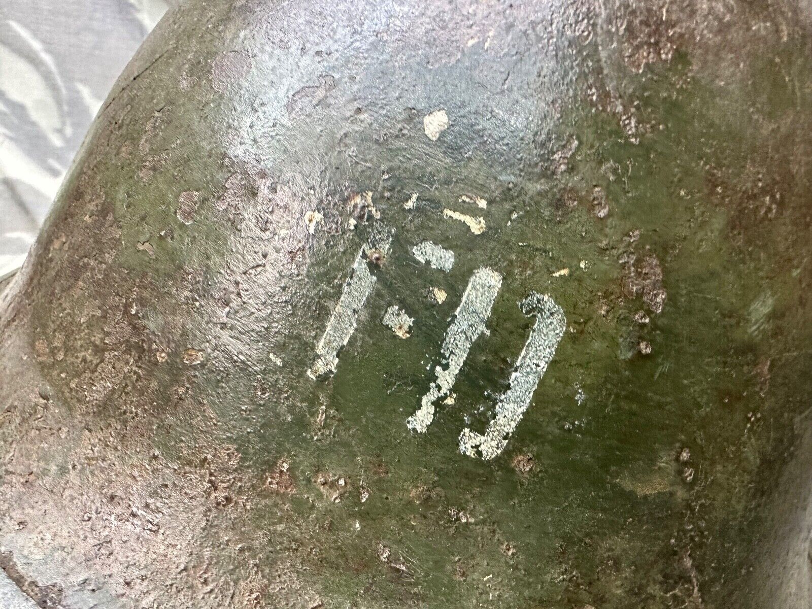 Original WW2 Canadian / British Army Mk3 High Rivet Turtle Helmet ...