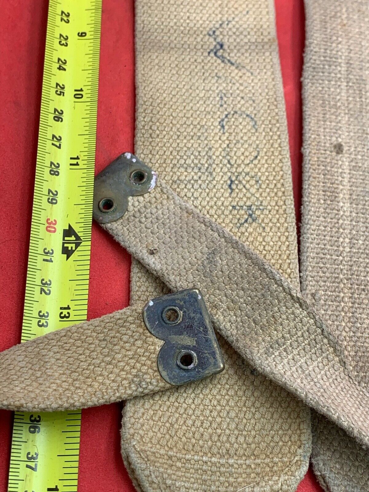 Original WW2 Pattern British Army L Straps Pair 37 Pattern bing