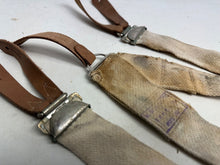 Charger l&#39;image dans la galerie, Original WW2 British Army / RAF Trouser Suspenders - Well Worn Example
