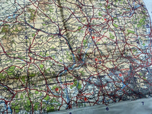 Lade das Bild in den Galerie-Viewer, Original WW2 British Army OS Map of England - Showing RAF Bases - RAF Hendon
