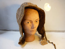 Load image into Gallery viewer, Original WW2 Pattern British Army Pixie Tank Suit Hood - Brass Poppers - The Militaria Shop
