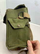 Lade das Bild in den Galerie-Viewer, Original WW2 British Army 1944 Dated Assault Gas Mask Bag &amp; Shoulder Strap
