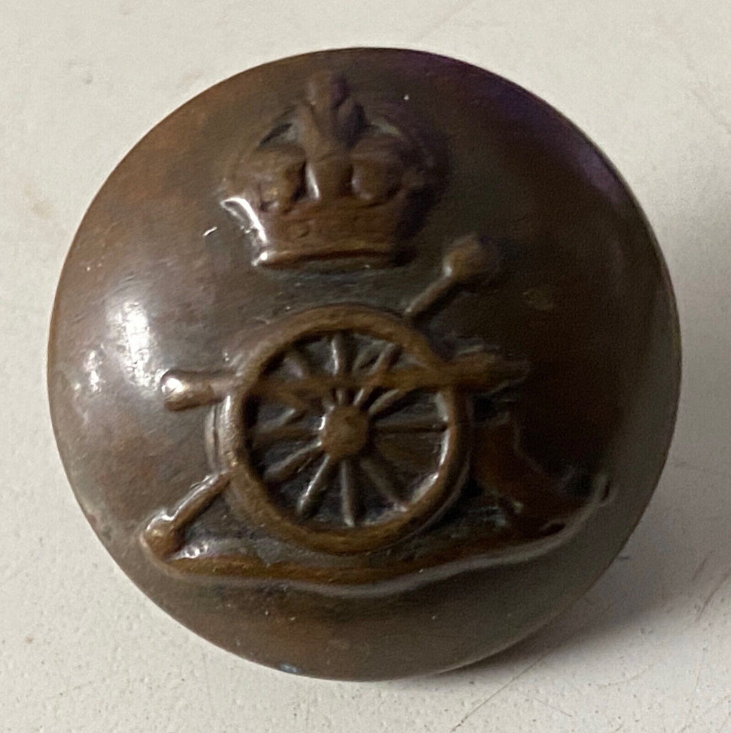 Kings Crown Royal Artillery tunic button - approx 24mm