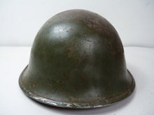 Load image into Gallery viewer, Original WW2 British / Canadian Army Mk3 High Rivet Turtle Army Combat Helmet - The Militaria Shop
