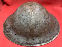 Load image into Gallery viewer, Original WW2 Combat Helmet - British / South African Army Mk2 Brodie Helmet
