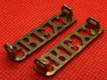 Load image into Gallery viewer, Original British Army GREY&#39;S Brass Collar Badges - Matching Pair
