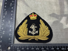 Load image into Gallery viewer, British Bullion Embroidered Blazer Badge - Royal Navy Cap Badge
