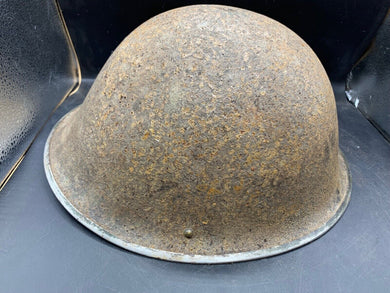 Original WW2 Onwards (1945-1952) British Army Mk4 Turtle Helmet - The Militaria Shop