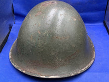 Load image into Gallery viewer, WW2 Canadian Army Mk3 Turtle Helmet - Original WW2 Helmet Shell - High Rivet
