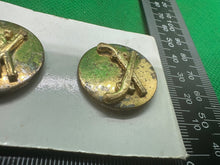 Load image into Gallery viewer, Genuine US Army Collar Disc Badges Pair - Military Police
