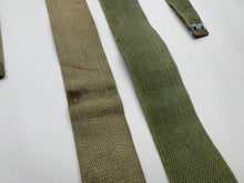 Load image into Gallery viewer, Original WW2 British Army 37 Pattern L Straps Pair - Wartime Dated
