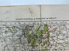 Load image into Gallery viewer, Original WW2 British Army OS Map of England - War Office - Gloucester &amp; Forest
