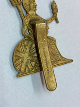 Load image into Gallery viewer, Original WW1 / WW2 British Army Norfolk Regiment Cap Badge - Maker Marked
