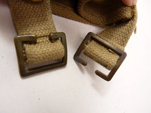 Load image into Gallery viewer, Original WW2 1942 Dated British Army 37 Pattern Water Bottle Carrier Harness
