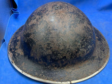 Load image into Gallery viewer, Original WW2 British Army Combat Helmet Mk2 Brodie
