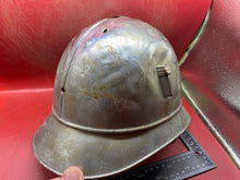 Load image into Gallery viewer, WW1 era French Fire Man&#39;s White Metal Helmet - Restoration Project.
