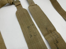 Load image into Gallery viewer, Original WW2 British Army 37 Pattern L Straps Pair - Wartime Dated
