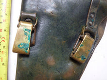 Load image into Gallery viewer, Original WW2 Swedish M40 Husqvarna Lahti Pistol Holster Brown Leather -P08 Luger
