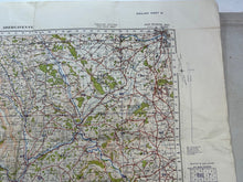 Lade das Bild in den Galerie-Viewer, Original WW2 British Army OS Map of England - War Office - Abergavenny
