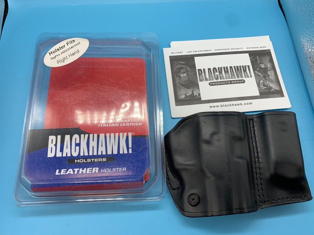 Blackhawk Leather Pistol Holster Right Hand Holster - SigPro 2003/2340/2022