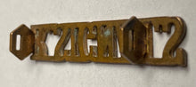 Load image into Gallery viewer, A WW1 British Army Royal Signals brass shoulder title.
