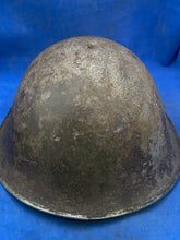 Load image into Gallery viewer, Original WW2 British Army / Canadian Army Mk3 Turtle Combat Helmet
