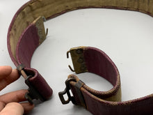 Load image into Gallery viewer, Original 37 Pattern British Army Purple Webbing Belt - 46 Inch Waist - The Militaria Shop
