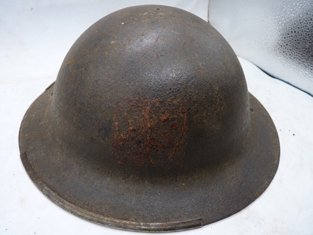 Original WW2 British Army Mk2 Army Brodie Combat Helmet - Div Sign