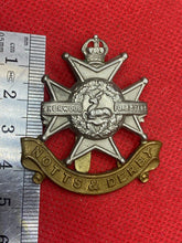 Load image into Gallery viewer, Original British Army Notts &amp; Derby Regiment Cap Badge
