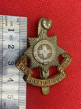 Load image into Gallery viewer, Original British Army THE ROYAL SUSSEX REGIMENT Cap Badge
