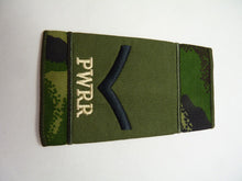 Load image into Gallery viewer, PWRR Price of Wales Rank Slides / Epaulette Pair Genuine British Army - NEW
