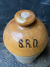 Load image into Gallery viewer, Original WW1 SRD Jar Rum Jar - British Army Issue - &quot;Supply Reserve Depot&quot; Jug
