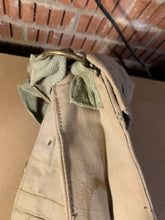 Load image into Gallery viewer, Original WW2 British Army Indian Made Soldiers Gas Mask Bag &amp; Strap - 1943 Dated
